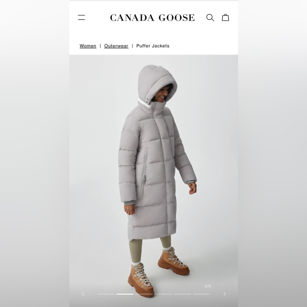 Canada Goose Byward Parka Moonstone Grey Size M